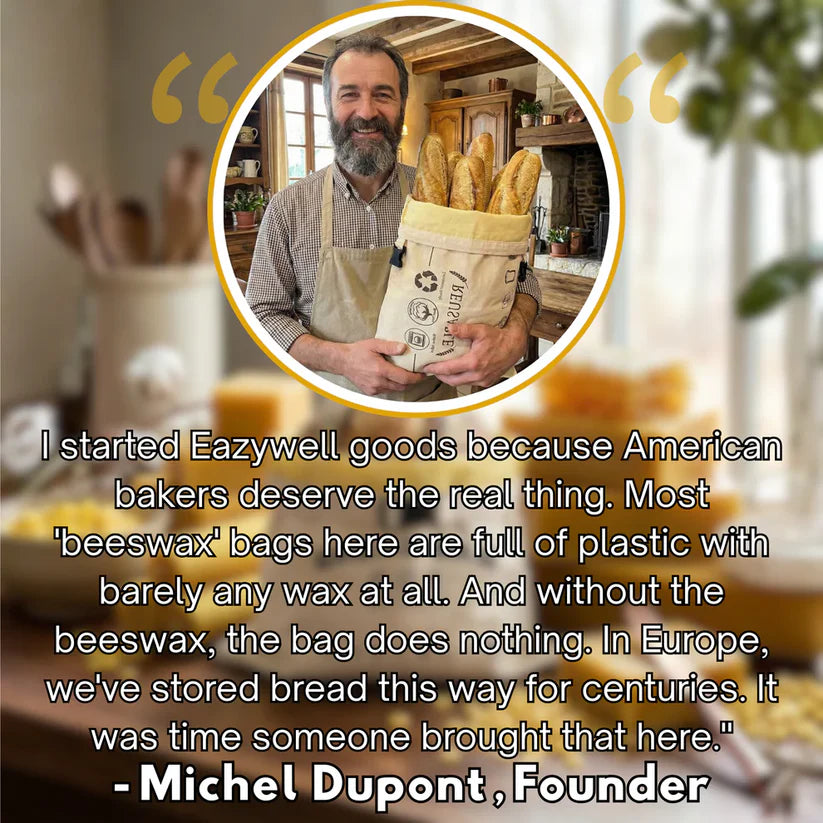 Premium 100% Cotton-Beeswax Bread Bags
